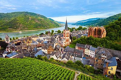 Image of the town of Bacharach on the Rhine