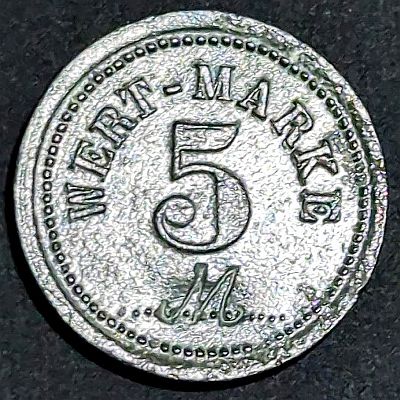 Wert-Marke 5 with M counterstamp