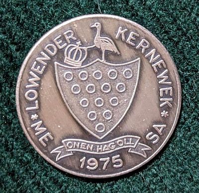 1975 Cornish Festival medallion