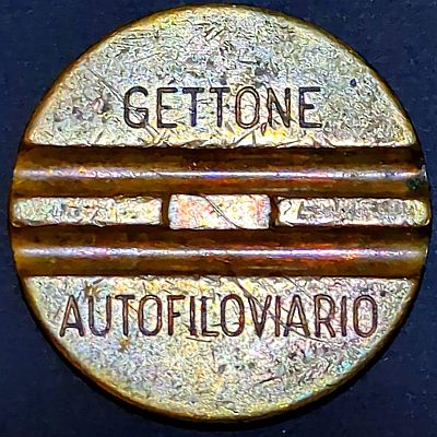 GETTONE (Two grooves with recessed rectangle between) AUTOFILOVIARIO