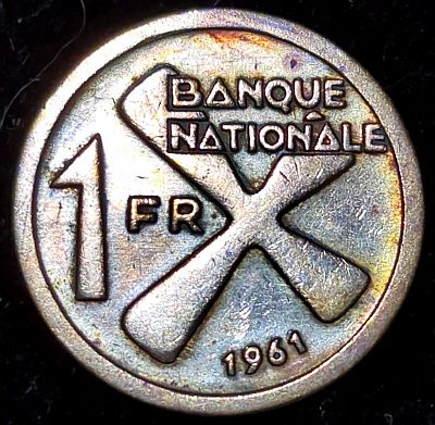 1961 Katanga 1 Franc
