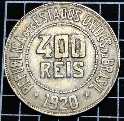 1920 Brazil 400 Réis