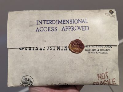 The outer packaging with a wax seal