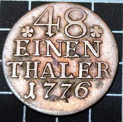 1776 Prussia 1/48 Thaler