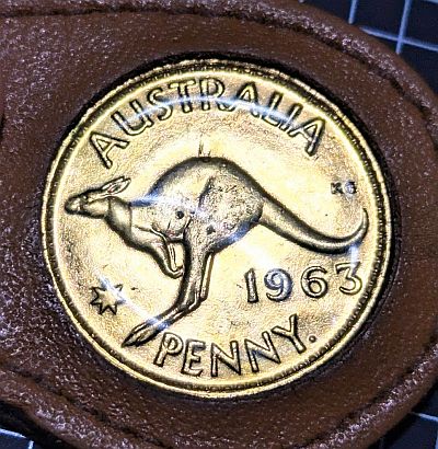 1963 Australian Penny keyring