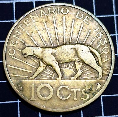 1930 Uruguay 10 Centésimos